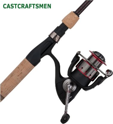 Picture of Castcraftsmen Fishing Rod and Reel Combos Carbon Fiber Telescopic Fishing Pole with Reel Combo Sea Saltwater Freshwater Kit Fishing Rod Kit