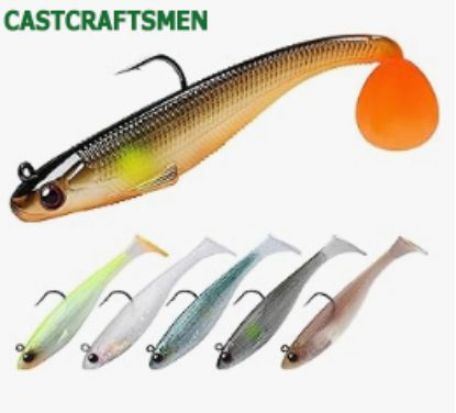 Picture of Castcraftsmen Fishing Lures for Freshwater and Saltwater, Lifelike Swimbait for Bass Trout Crappie, Slow Sinking Bass Fishing Lure, Amazing Fishing Gifts for Men, Must-Have for Family Fishing Gear